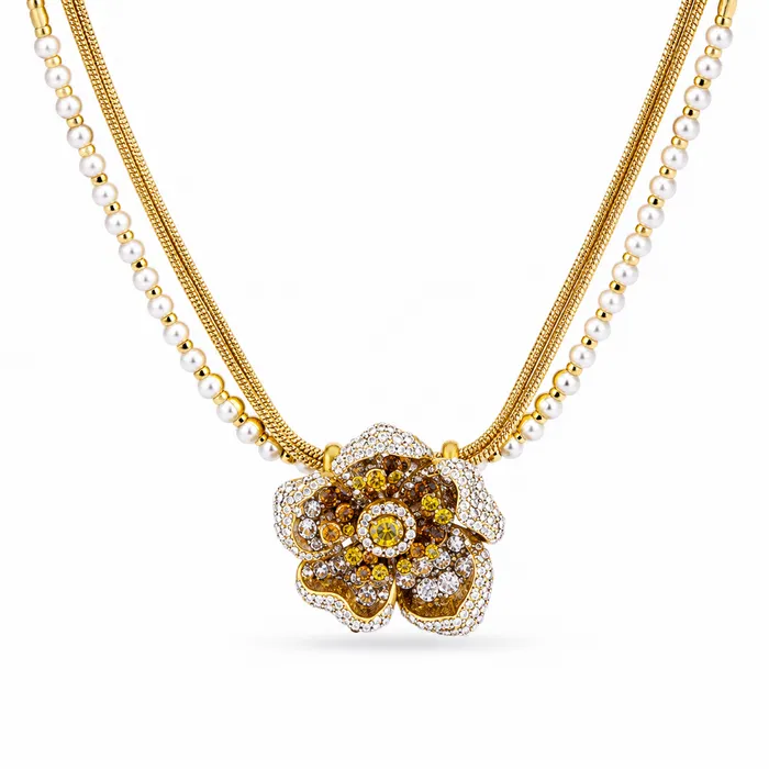 Flower Pearl Necklace